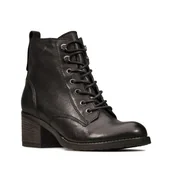 Botki damskie - Thornby Lace [black leather] - rozmiar 37 - miniaturka - grafika 1