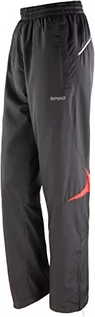 Spodnie damskie - Spiro Spiro Damskie spodnie drużynowe Micro Lite Czarny/Czerwony XS 024.33-154 - grafika 1