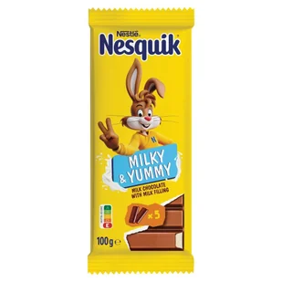 Nestlé Nesquik Mleczna czekolada z nadzieniem mlecznym 100 g - Czekolada - miniaturka - grafika 1
