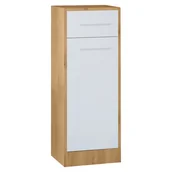 Szafki łazienkowe - Szafka łazienkowa niska SLIM SL3 dąb artisan / biały - miniaturka - grafika 1