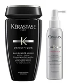Zestawy kosmetyków męskich - Kerastase, męski zestaw: szampon, kąpiel zagęszczająca + spray pobudzający wzrost, 250ml+125ml - miniaturka - grafika 1