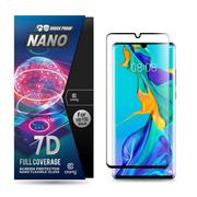 Szkła hartowane na telefon - Crong 7D Nano Flexible Glass - Szkło hybrydowe 9H na cały ekran Huawei P30 - miniaturka - grafika 1