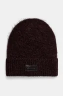Czapki damskie - Calvin Klein czapka wełniana kolor bordowy wełniana K60K612594 - miniaturka - grafika 1