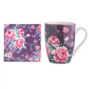 Lumarko Kubek Nbc 300 ML Z Podkładką Fioletowy Color Box - Kubki - miniaturka - grafika 1