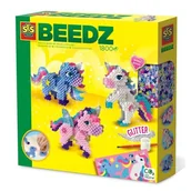 Prace ręczne dla dzieci - Koraliki do prasownia Jednorożce 3D - SES Creative - miniaturka - grafika 1