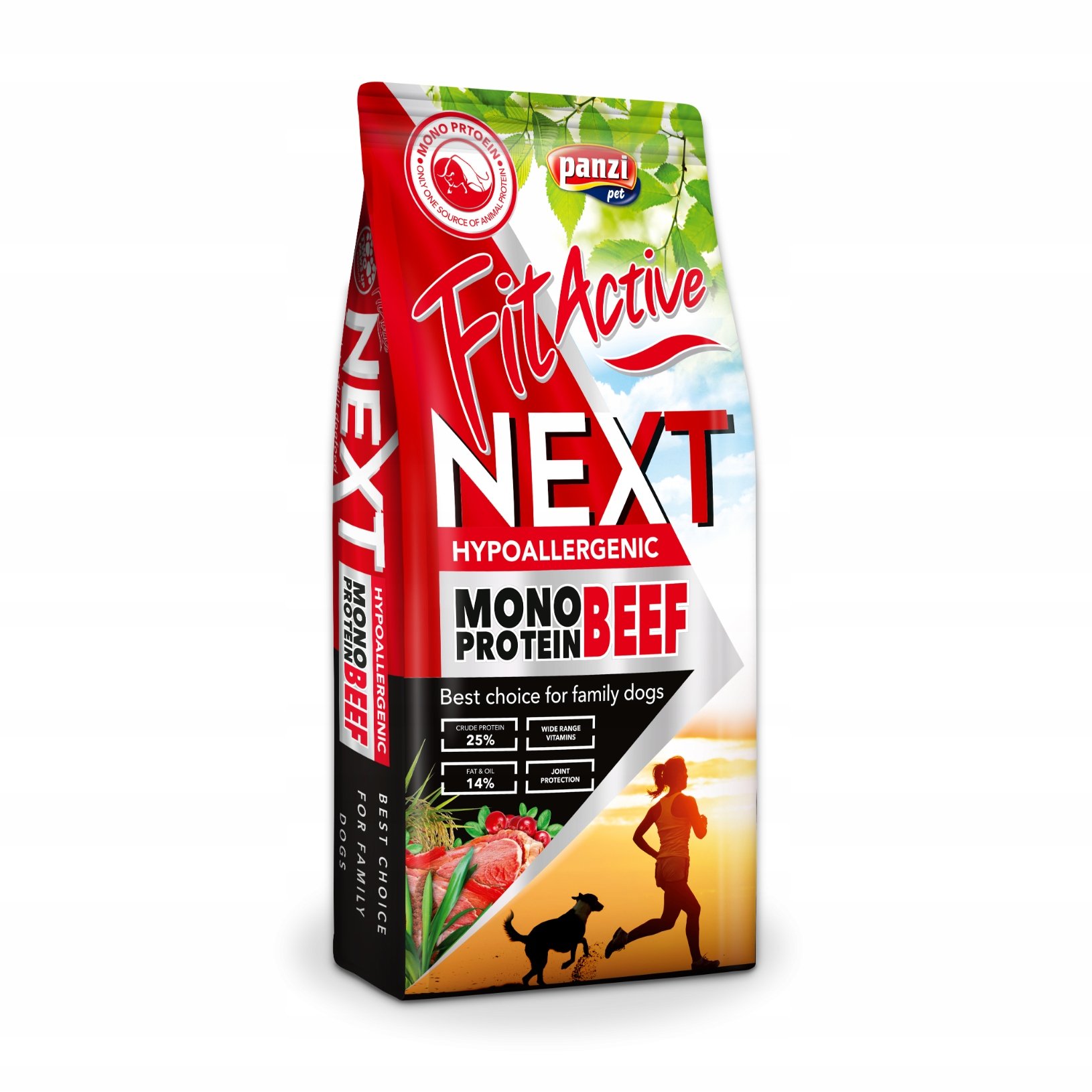 FitActive Next Hypoallergenic mono, wołowina z żurawiną - 15 kg