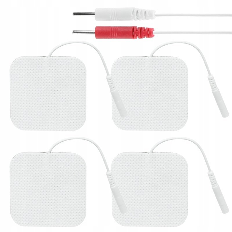 Elektrody Żelowe Tens Ems 4X4 Cm Nakładki Pady Do Elektrostymulatora 4 Szt