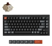 Klawiatury - Keychron V1 Ultra 8K klawiatura Uniwersalne Bluetooth QWERTY Czarny V1U-D3 - miniaturka - grafika 1