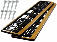 Akcesoria motoryzacyjne - HP Utal Ramki pod tablicę rejestracyjną Złote 2 szt 36495 - miniaturka - grafika 1