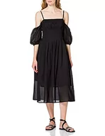 Sukienki - Sisley Sukienka damska, czarny 100, 42 PL - miniaturka - grafika 1