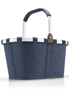 Torby i wózki na zakupy - Koszyk na zakupy plażę Reisenthel Carrybag - herringbone dark blue - miniaturka - grafika 1