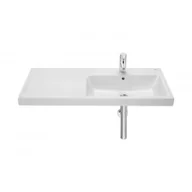 Umywalki - Roca A3270MES00 GAP Umywalka $445cienna asymetryczna 100x46 cm PRAWA Supraglaze$446 - miniaturka - grafika 1