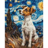 Malowanie po numerach - Ideyka Malowanie po numerach - Jack Russell 40x50cm - miniaturka - grafika 1