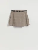 Spodenki damskie - Reserved - Spódnico-szorty z paskiem - wielobarwny - miniaturka - grafika 1