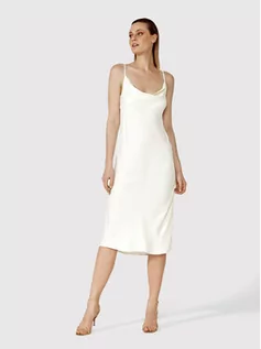 Sukienki - Simple Sukienka codzienna SUD021 Beżowy Regular Fit - grafika 1