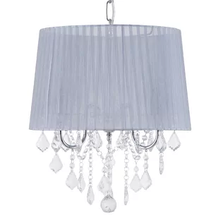 Beliani Lampa wisząca jasnoszara EVANS - Lampy sufitowe - miniaturka - grafika 1