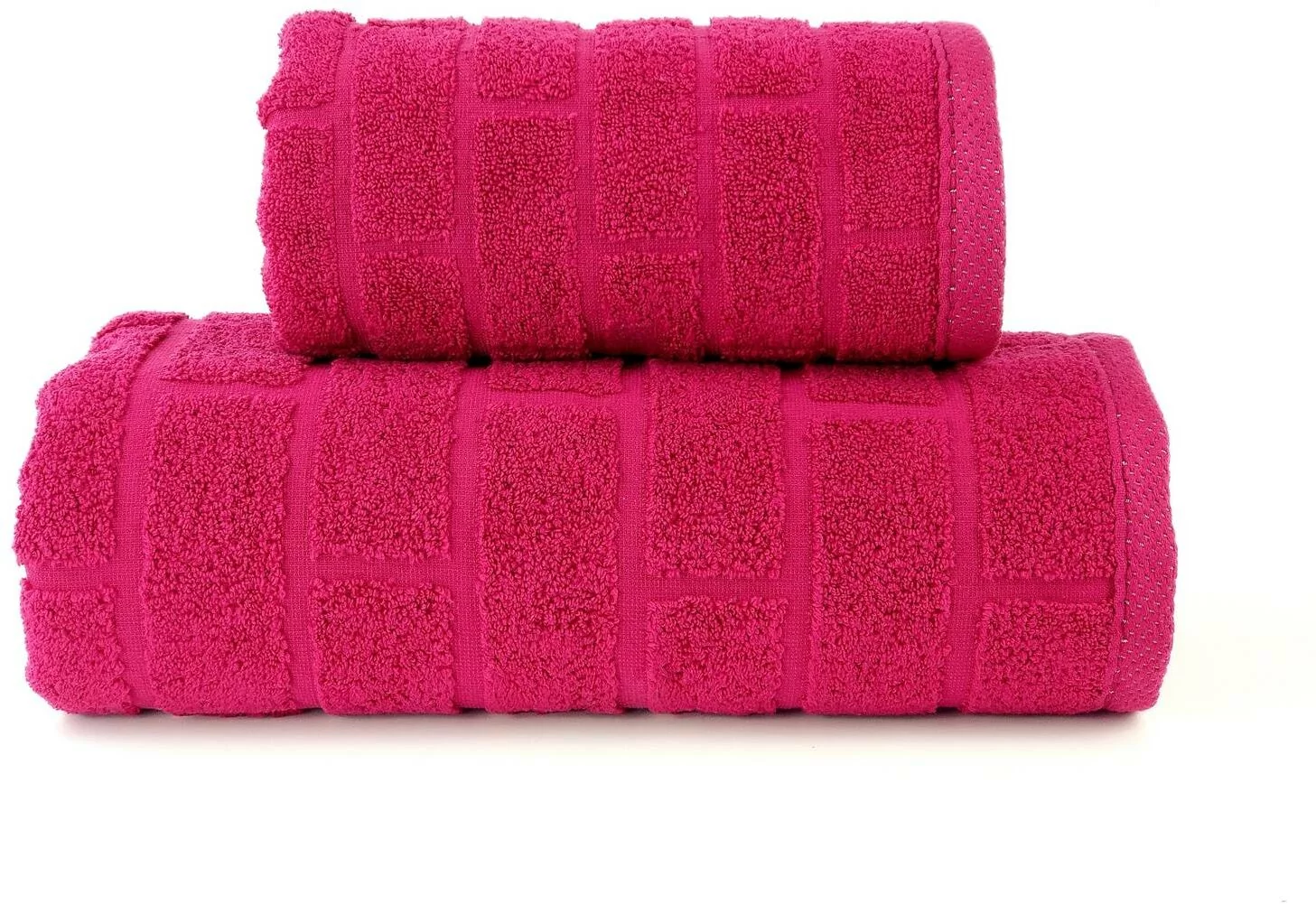 Greno Ręcznik bawełniany Bricko Fuksja