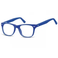 Okulary korekcyjne, oprawki, szkła - Okulary dziecięce zerówki Nerdy AK48E niebieskie - miniaturka - grafika 1