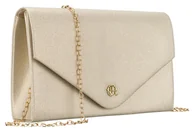 Torebki damskie - Wieczorowa torebka damska ROVICKY klasyczna kopertówka na łańcuszku skóra ekologiczna mała elegancka wizytowa do ręki lub na ramię złota - miniaturka - grafika 1