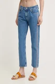 Spodnie damskie - Pepe Jeans jeansy STRAIGHT JEANS MW CRAFT damskie high waist PL204719 - miniaturka - grafika 1