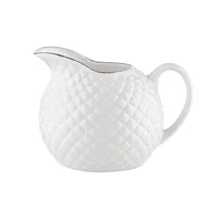 Dzbanki i imbryki - Dzbanek do mleka porcelanowy Tiffany Platinium 310 ml biały - miniaturka - grafika 1