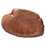 Tace i patery - Patera 28x25x2 Emma 1 liść miedziana ze szkła artystycznego Eurofirany - miniaturka - grafika 1