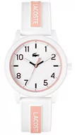 Paski - Lacoste Unisex Analogowy zegarek kwarcowy z białym silikonowym paskiem - 2020143, biały, pasek - miniaturka - grafika 1