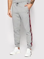 Spodnie sportowe męskie - Tommy Hilfiger Spodnie dresowe Tape MW0MW21282 Szary Regular Fit - miniaturka - grafika 1