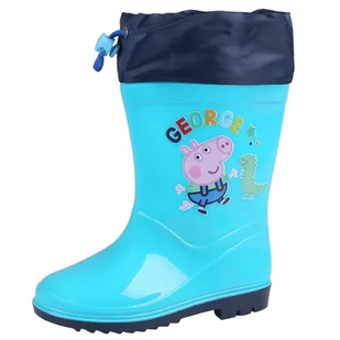 Świnka Peppa George Kalosze Ze Ściągaczem, Chłopięce, Niebieskie - Kalosze damskie - miniaturka - grafika 1