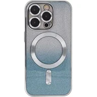 Etui i futerały do telefonów - Etui TECTO SHIELD Sparkle Flex Mag do Apple iPhone 14 Pro Srebrny - miniaturka - grafika 1