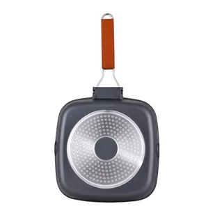 UNITED KOLORS OF BENETTON. Steakhouse 24x24x3.7cm aluminium odlewane ind brązowy safari be - Patelnie - miniaturka - grafika 1