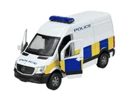 Samochody i pojazdy dla dzieci - WELLY MERCEDES-BENZ SPRINTER PANEL VAN POLICJA UK 1:34 SAMOCHÓD NOWY METALOWY MODEL - miniaturka - grafika 1