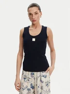 Koszulki i topy damskie - Fracomina Top FP25ST2001J40101 Granatowy Slim Fit - miniaturka - grafika 1