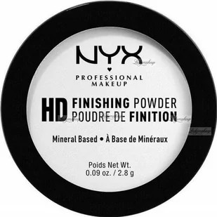 NYX Professional Makeup - HD FINISHING POWDER - Prasowany puder transparentny do makijażu - 2,8 g - Pudry do twarzy - miniaturka - grafika 1