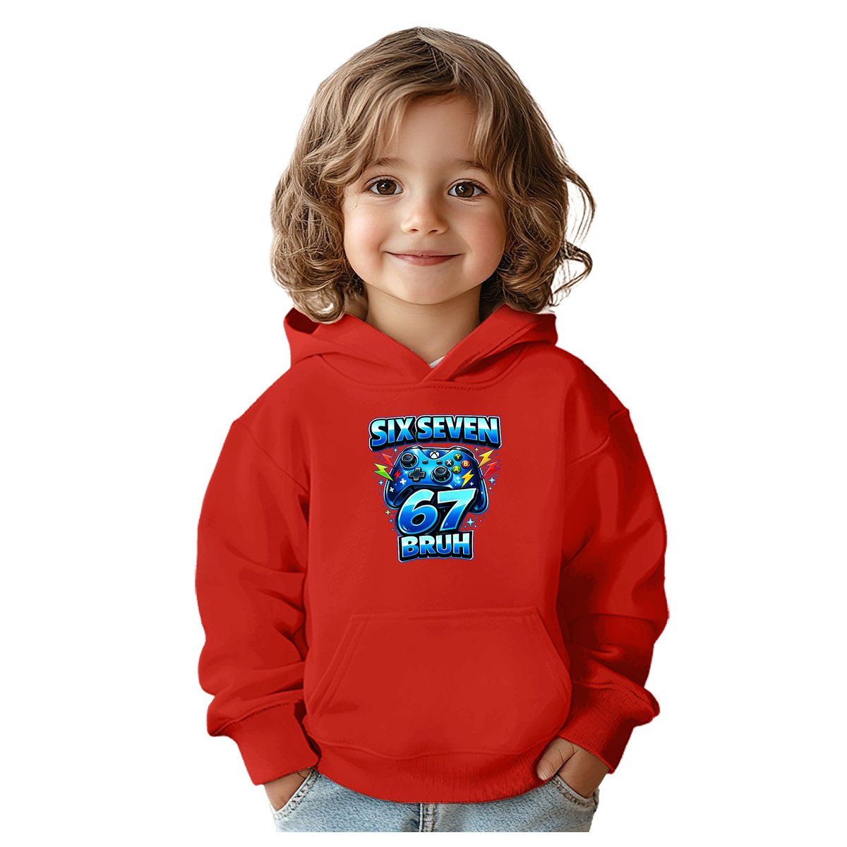 BLUZA DZIECIĘCA 67 SIX SEVEN VIRAL GAMER BRUH 122-128 CHŁOPIĘCA DZIEWCZĘCA