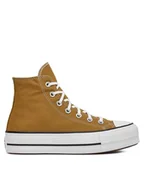 Trampki damskie - Converse Trampki Chuck Taylor All Star Lift Platform HI A07210C Brązowy - miniaturka - grafika 1