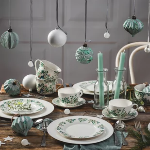 Komplet Obiadowo-Kawowy Greenery & Aura White - Serwisy obiadowe - miniaturka - grafika 1