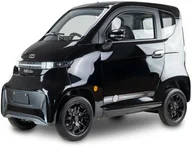Samochody i pojazdy dla dzieci - Czterokołowiec lekki, skuter elektryczny zabudowany z dachem MICRO CAR BILI BIKE SIGMA 4 LIT LiFePO4 czarny ciemne wnętrze - miniaturka - grafika 1
