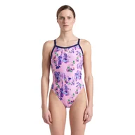 Stroje kąpielowe - Strój Kąpielowy damski Arena Rose Texture Swimsuit Xcro - miniaturka - grafika 1