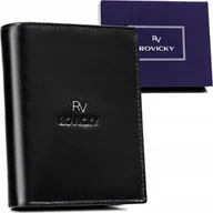 Portfele - Rovicky Stylowy, skórzany portfel męski bez zapięcia - Rovicky NoSize - miniaturka - grafika 1