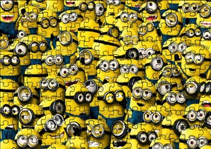 Puzzle Układanka 96 el : Minionki + Woreczek Z Nadrukiem - Puzzle - miniaturka - grafika 1