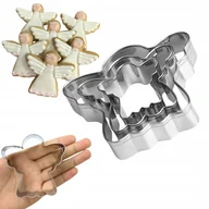 Formy do ciast - Foremka wykrawacz do ciastek pierników aniołek dekoracja anioł ozdoba 3 szt - miniaturka - grafika 1