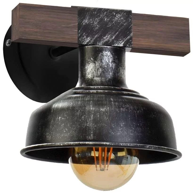 Milagro MLP6241 FARO 1xE27 60W METAL + DREWNO METAL + WOOD