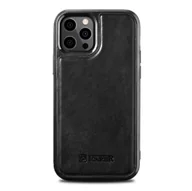Etui i futerały do telefonów - Etui Braders ICarer Leather Oil Wax do iPhone 12 Pro Max czarny - miniaturka - grafika 1