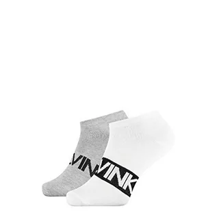 Skarpetki męskie - Calvin Klein Męskie skarpety męskie Liner 2p Intense Power Dirk Socks, White Combo., 39-42 EU - grafika 1