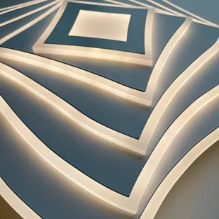 FISCHER & HONSEL Lampa sufitowa LED Hero, biała, 50 x 50 cm, akryl, CCT, RGB - Lampy sufitowe - miniaturka - grafika 5