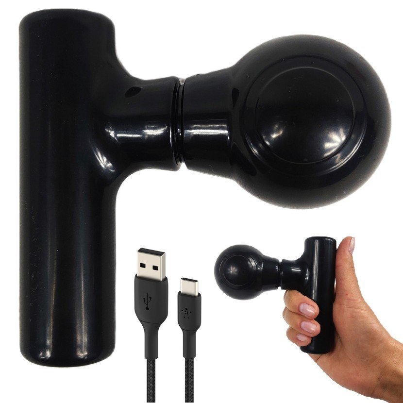 Pistolet Do Masażu Mini Masażer Pleców Karku Stóp Do Torebki Akumulatorowy