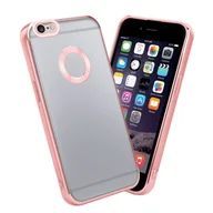 Etui i futerały do telefonów - Etui ochronne Cadorabo do Apple iPhone 6 PLUS / 6S PLUS w przezroczystym etui na telefon komórkowy Etui TPU Chrome - miniaturka - grafika 1