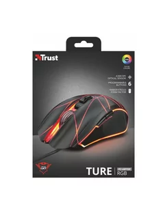 Trust GXT 160 Ture czarno-czerwona (22332) - Myszki - miniaturka - grafika 1