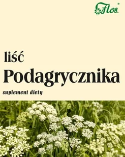 ZAKŁAD KONFEKCJONOWANIA ZIÓŁ "FLOS" ELŻBIETA I JAN Liść podagrycznika 50g Flos - Suplementy naturalne - miniaturka - grafika 1